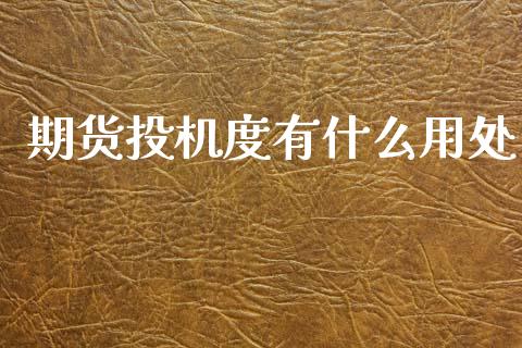期货投机度有什么用处_https://wap.qdlswl.com_财经资讯_第1张