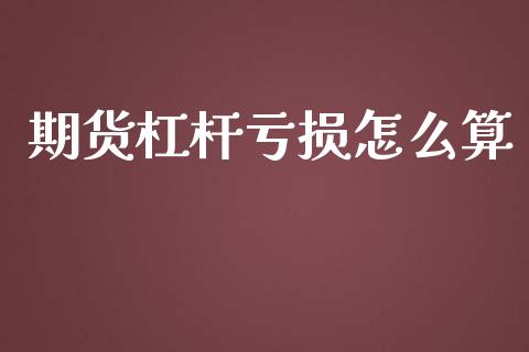 期货杠杆亏损怎么算_https://wap.qdlswl.com_理财投资_第1张