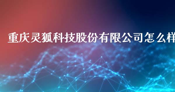 重庆灵狐科技股份有限公司怎么样_https://wap.qdlswl.com_财经资讯_第1张