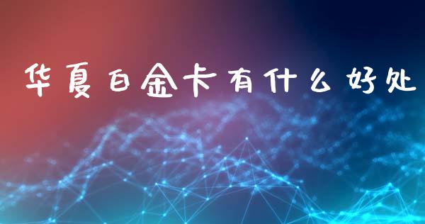 华夏白金卡有什么好处_https://wap.qdlswl.com_证券新闻_第1张