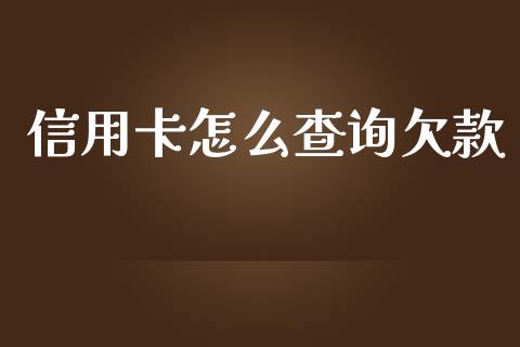 信用卡怎么查询欠款_https://wap.qdlswl.com_理财投资_第1张