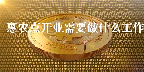 惠农点开业需要做什么工作_https://wap.qdlswl.com_理财投资_第1张