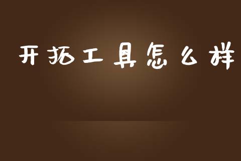 开拓工具怎么样_https://wap.qdlswl.com_证券新闻_第1张