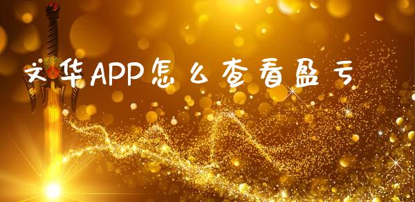 文华APP怎么查看盈亏_https://wap.qdlswl.com_财经资讯_第1张