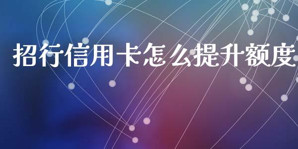 招行信用卡怎么提升额度_https://wap.qdlswl.com_全球经济_第1张