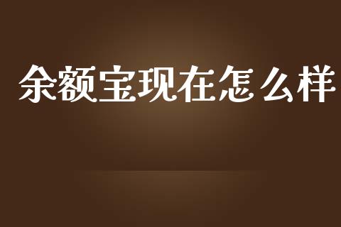 余额宝现在怎么样_https://wap.qdlswl.com_证券新闻_第1张