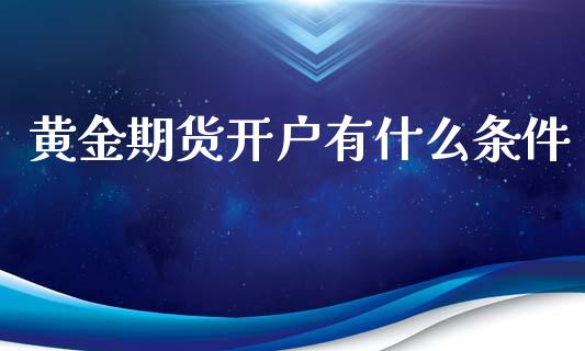 黄金期货开户有什么条件_https://wap.qdlswl.com_证券新闻_第1张