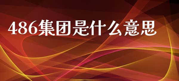 486集团是什么意思_https://wap.qdlswl.com_证券新闻_第1张