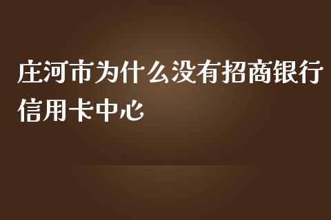 庄河市为什么没有招商银行信用卡中心_https://wap.qdlswl.com_全球经济_第1张