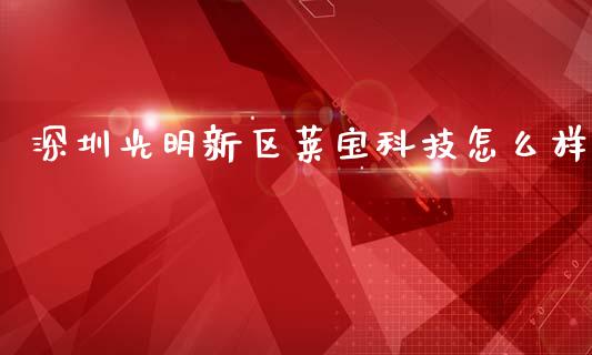 深圳光明新区莱宝科技怎么样_https://wap.qdlswl.com_理财投资_第1张