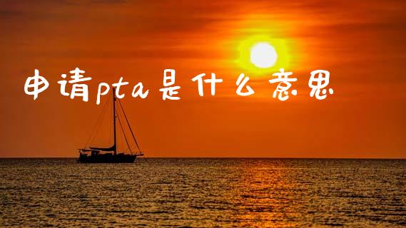 申请pta是什么意思_https://wap.qdlswl.com_财经资讯_第1张