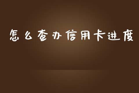 怎么查办信用卡进度_https://wap.qdlswl.com_证券新闻_第1张