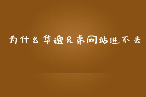 为什么华谊兄弟网站进不去_https://wap.qdlswl.com_理财投资_第1张