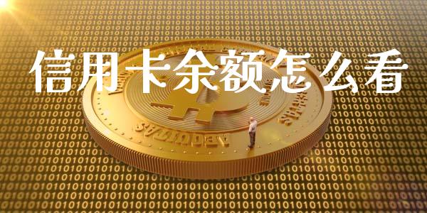 信用卡余额怎么看_https://wap.qdlswl.com_证券新闻_第1张