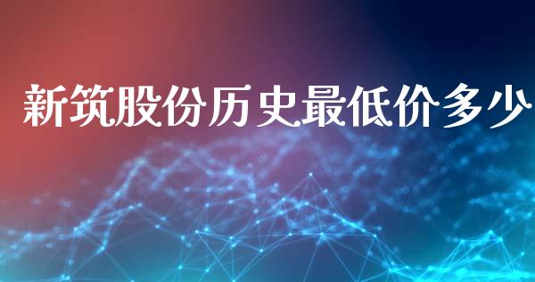 新筑股份历史最低价多少_https://wap.qdlswl.com_全球经济_第1张