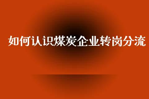 如何认识煤炭企业转岗分流_https://wap.qdlswl.com_证券新闻_第1张