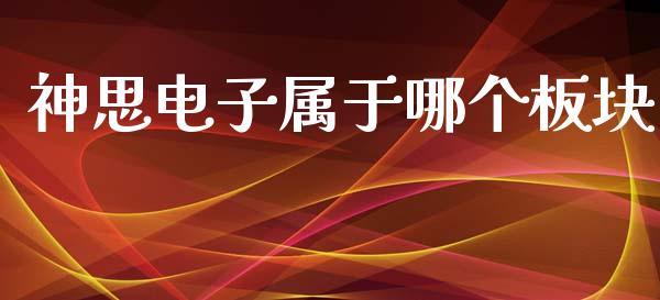 神思电子属于哪个板块_https://wap.qdlswl.com_证券新闻_第1张