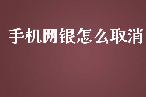 手机网银怎么取消_https://wap.qdlswl.com_理财投资_第1张