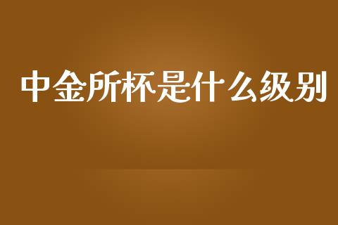 中金所杯是什么级别_https://wap.qdlswl.com_理财投资_第1张