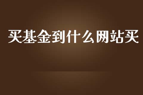 买基金到什么网站买_https://wap.qdlswl.com_证券新闻_第1张