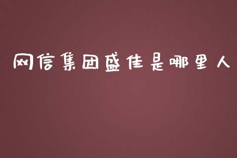 网信集团盛佳是哪里人_https://wap.qdlswl.com_全球经济_第1张