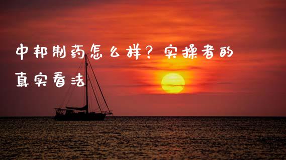 中邦制药怎么样？实操者的真实看法_https://wap.qdlswl.com_全球经济_第1张
