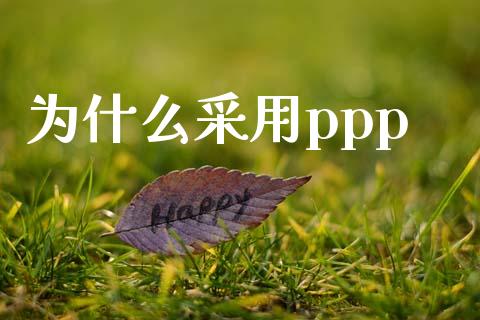 为什么采用ppp_https://wap.qdlswl.com_全球经济_第1张
