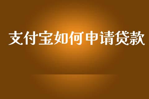 支付宝如何申请贷款_https://wap.qdlswl.com_全球经济_第1张