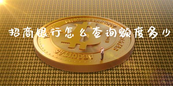 招商银行怎么查询额度多少_https://wap.qdlswl.com_证券新闻_第1张