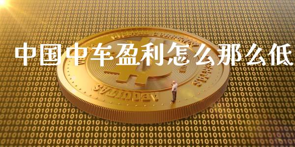 中国中车盈利怎么那么低_https://wap.qdlswl.com_证券新闻_第1张