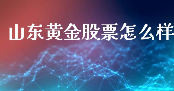 山东黄金股票怎么样_https://wap.qdlswl.com_理财投资_第1张