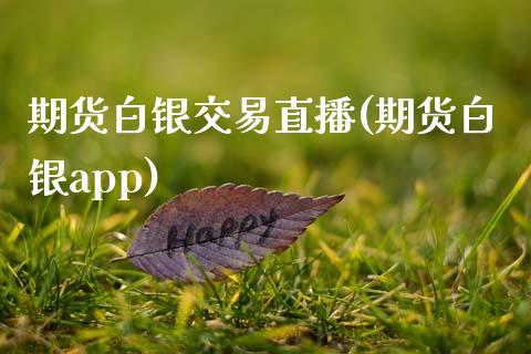 期货白银交易直播(期货白银app)_https://wap.qdlswl.com_理财投资_第1张