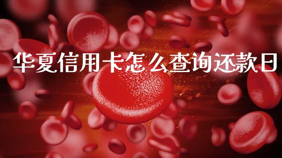 华夏信用卡怎么查询还款日_https://wap.qdlswl.com_财经资讯_第1张