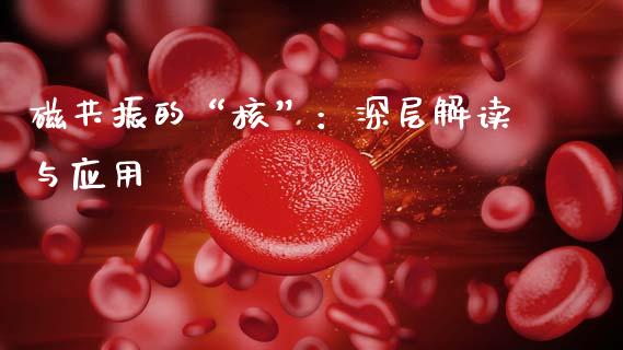 磁共振的“核”：深层解读与应用_https://wap.qdlswl.com_全球经济_第1张