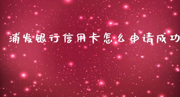 浦发银行信用卡怎么申请成功_https://wap.qdlswl.com_财经资讯_第1张