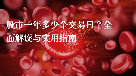 股市一年多少个交易日？全面解读与实用指南_https://wap.qdlswl.com_理财投资_第1张
