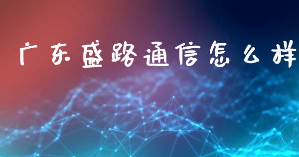 广东盛路通信怎么样_https://wap.qdlswl.com_财经资讯_第1张