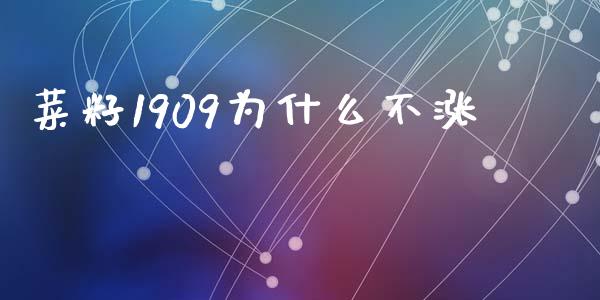 菜籽1909为什么不涨_https://wap.qdlswl.com_全球经济_第1张