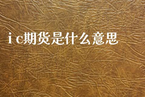 i c期货是什么意思_https://wap.qdlswl.com_理财投资_第1张