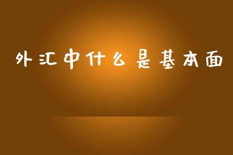 外汇中什么是基本面_https://wap.qdlswl.com_证券新闻_第1张