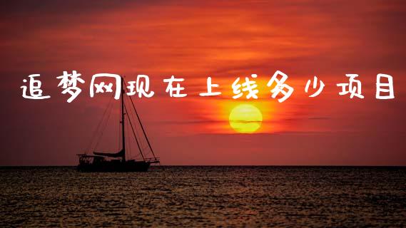 追梦网现在上线多少项目_https://wap.qdlswl.com_财经资讯_第1张