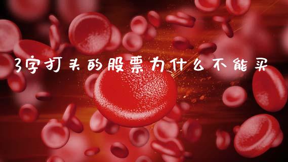 3字打头的股票为什么不能买_https://wap.qdlswl.com_全球经济_第1张
