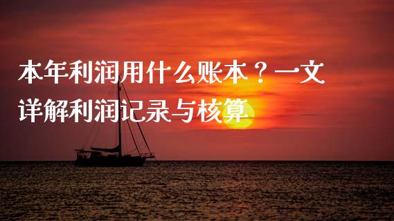 本年利润用什么账本？一文详解利润记录与核算_https://wap.qdlswl.com_证券新闻_第1张