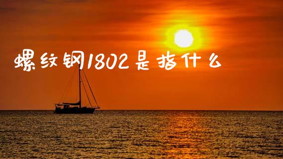 螺纹钢1802是指什么_https://wap.qdlswl.com_财经资讯_第1张