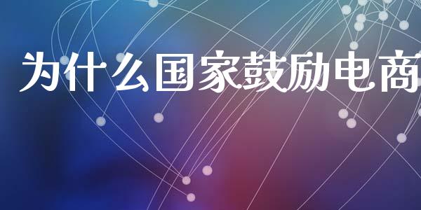 为什么国家鼓励电商_https://wap.qdlswl.com_理财投资_第1张