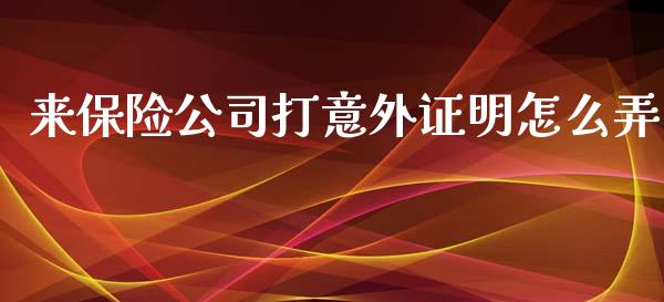 来保险公司打意外证明怎么弄_https://wap.qdlswl.com_财经资讯_第1张