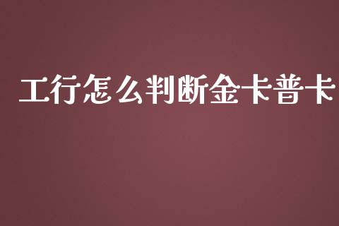 工行怎么判断金卡普卡_https://wap.qdlswl.com_全球经济_第1张