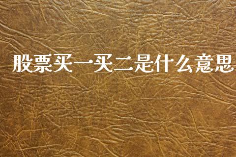 股票买一买二是什么意思_https://wap.qdlswl.com_理财投资_第1张