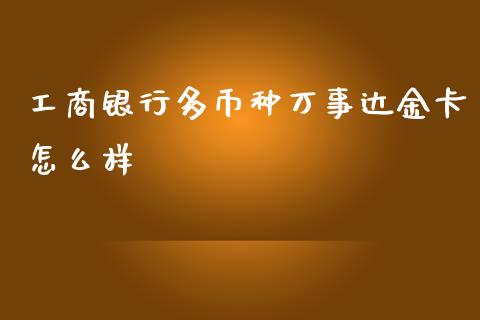 工商银行多币种万事达金卡怎么样_https://wap.qdlswl.com_证券新闻_第1张