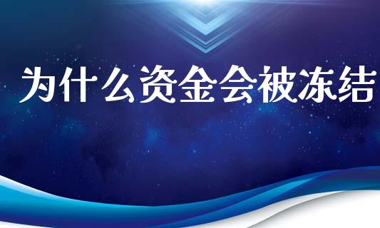 为什么资金会被冻结_https://wap.qdlswl.com_理财投资_第1张